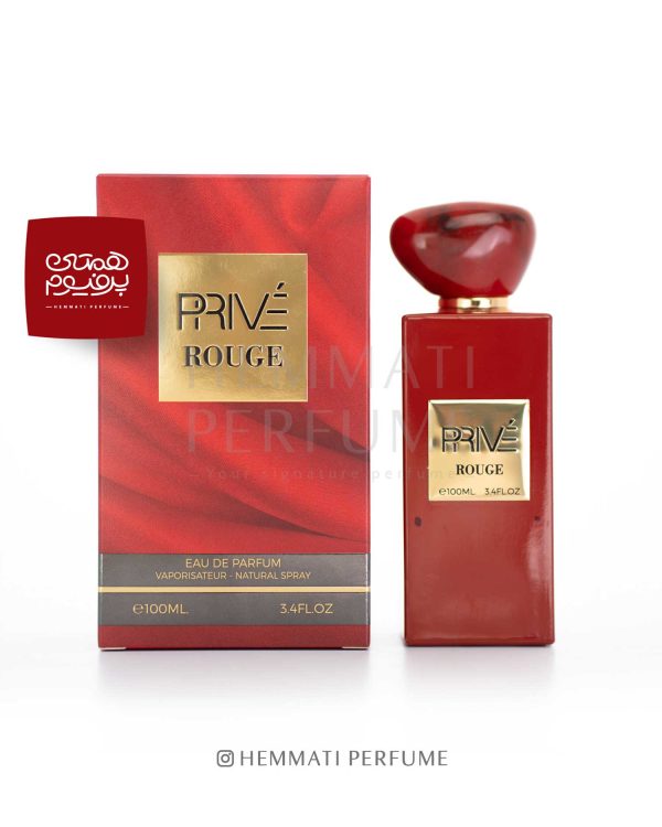 پرایو روج امپر | PRIVE Rouge EDP by Emper / گروه بویایی : گُل‌دار میوه‌ای (Floral fruity) / طبع : گرم / نام برند : امپر / کشور مبدأ : امارات / غلظت :ادو پرفیوم