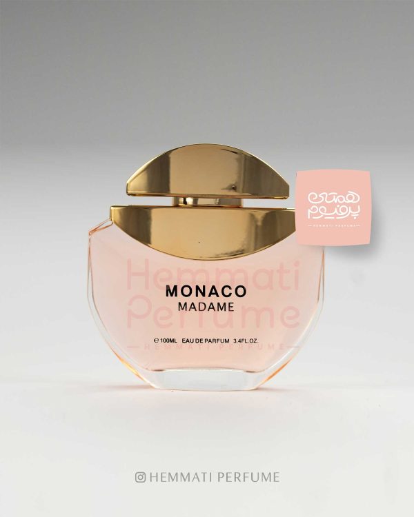 موناکو مادام امپر | EMPER - MONACO MADAME / گروه بویایی :  شرقی گُل‌دار (Oriental Floral) / طبع : معتدل / نام برند : امپر/ کشور مبدأ : امارات / غلظت : ادو پرفبوم مناسب برای : بانوان / مناسب فصل : پاییز و زمستان / اسانس اولیه : ترنج ، پرتقال، گریپ فروت / اسانس میانی : سرخالو، رز ، یاس / اسانس پایه : مشک ، وانیل ، نعناع هندی ، خس خس