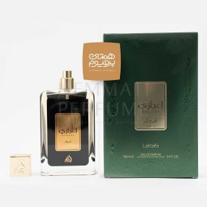 اعجازی لطافه | Lattafa Perfumes - Ejaazi  / گروه بویایی :  گروه بویایی : گروه شرقی (Oriental) / طبع : گرم / نام برند : لطافه / کشور مبدأ : امارات / غلظت : ادو پرفبوم  مناسب برای : آقایان و بانوان / مناسب فصل : بهار ، پاییز و زمستان / اسانس اولیه : پرتقال، اسطوخودوس ، هل ، مرکبات / اسانس میانی : نعناع هندی ، گل برف ، فلفل ، برگ دارچین / اسانس پایه : کهربا، خزه درخت بلوط ، خس خس ، سدر ، روایح چوبی، آمبروکسان