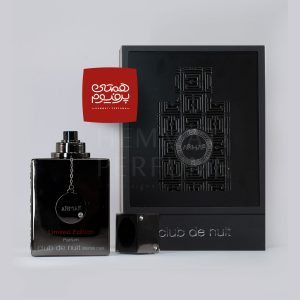 آرماف کلاب د نویت اینتنس لیمیتد ادیشن | ARMAF - Club De Nuit Intense Limited Edition / گروه بویایی : چوبی ادویه‌ای (Woody Spicy) / طبع : خنک/ بهترین مشابه: کرید اونتوس / نام برند : آرماف / کشور مبدأ : امارات / غلظت :پرفیوم مناسب برای : آقایان / مناسب فصل : چهار فصل / اسانس اولیه: ترنج ، لیمو ترش، سیب ، انگور فرنگی سیاه، آناناس / اسانس میانی : رز ، یاس، چوب درخت قان / اسانس پایه : مشک ، وانیل ، نعناع هندی ، عنبر