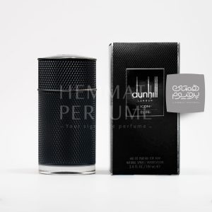 دانهیل ایکون الیت (مشکی) | dunhill - Dunhill Icon Elite / گروه بویایی :  چوبی ادویه‌ای (Woody Spicy) / طبع : گرم / نام برند : دانهیل / کشور مبدأ : انگلستان / غلظت : ادو پرفیوم مناسب برای : آقایان / مناسب فصل : پاییز و زمستان / اسانس اولیه: ترنج ، هل ، لیمو ترش سبز، نارنج / اسانس میانی : سالویا ، خس خس ، فلفل ، سرو کوهی / اسانس پایه : چوب صندل سفید ، لابدانیوم، جیر ، چوب آبنوس