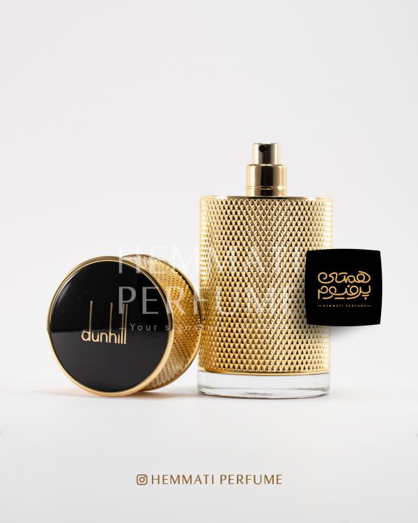 دانهیل آیکون ابسولوت (طلایی) | dunhill - Dunhill Icon Absolute / گروه بویایی :  چوبی ادویه‌ای (Woody Spicy) / طبع : گرم / نام برند : دانهیل / کشور مبدأ : انگلستان / غلظت : ادو پرفیوم مناسب برای : آقایان / مناسب فصل : پاییز و زمستان / اسانس اولیه: ترنج ، فلفل / اسانس میانی : رز ، یاس، زعفران / اسانس پایه : چرم ، تنباکو ، عود