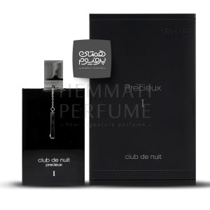 آرماف کلاب د نویت پرسیو (پرسیوس) | ARMAF - Club de Nuit Precieux / گروه بویایی : شرقی چوبی (Oriental Woody) / طبع : معتدل / بهترین مشابه: کرید ابسلوت / نام برند : آرماف / کشور مبدأ : امارات / غلظت : اکسترا پرفیوم مناسب برای : آقایان و بانوان / مناسب فصل : چهار فصل / اسانس اولیه: آناناس ، لیمو ، کارامل، برگاموت ، گلابی ، فلفل صورتی ، فلفل سیاه / اسانس میانی : خزه درخت بلوط ، روایح چوبی ، بادیان رومی ، گل یاس ، گل برف / اسانس پایه : امبروکسان، کهربا ، وانیل ، مشک ، چرم ، نعناع هندی ، چوب سدر