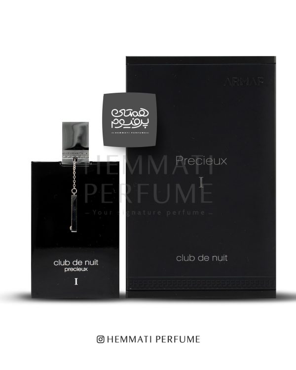 آرماف کلاب د نویت پرسیو (پرسیوس) | ARMAF - Club de Nuit Precieux / گروه بویایی : شرقی چوبی (Oriental Woody) / طبع : معتدل / بهترین مشابه: کرید ابسلوت / نام برند : آرماف / کشور مبدأ : امارات / غلظت : اکسترا پرفیوم مناسب برای : آقایان و بانوان / مناسب فصل : چهار فصل / اسانس اولیه: آناناس ، لیمو ، کارامل، برگاموت ، گلابی ، فلفل صورتی ، فلفل سیاه / اسانس میانی : خزه درخت بلوط ، روایح چوبی ، بادیان رومی ، گل یاس ، گل برف / اسانس پایه : امبروکسان، کهربا ، وانیل ، مشک ، چرم ، نعناع هندی ، چوب سدر